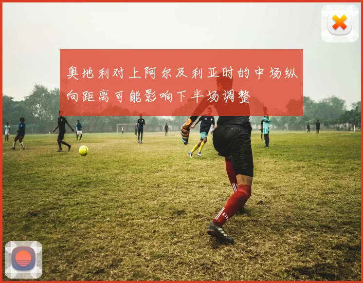 奥地利对上阿尔及利亚时的中场纵向距离可能影响下半场调整